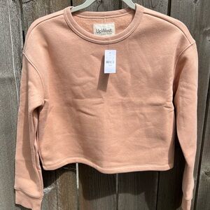 UpWest Pink Cropped Boxy Sweatshirt Size XS
